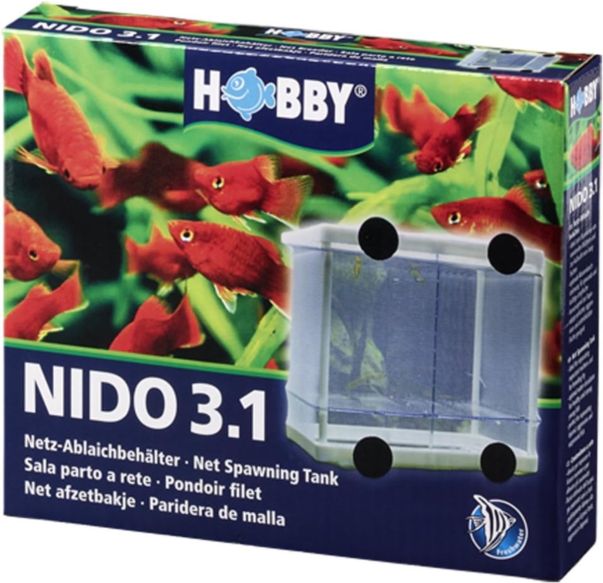 SnelShoppen - Aquarium Scheidingswand Nido 3.1 - 16x16x14 cm - Voor Moeders en Jonge Vissen - Optimale Waterdoorstroming - Scheiding van Wonden en Agr