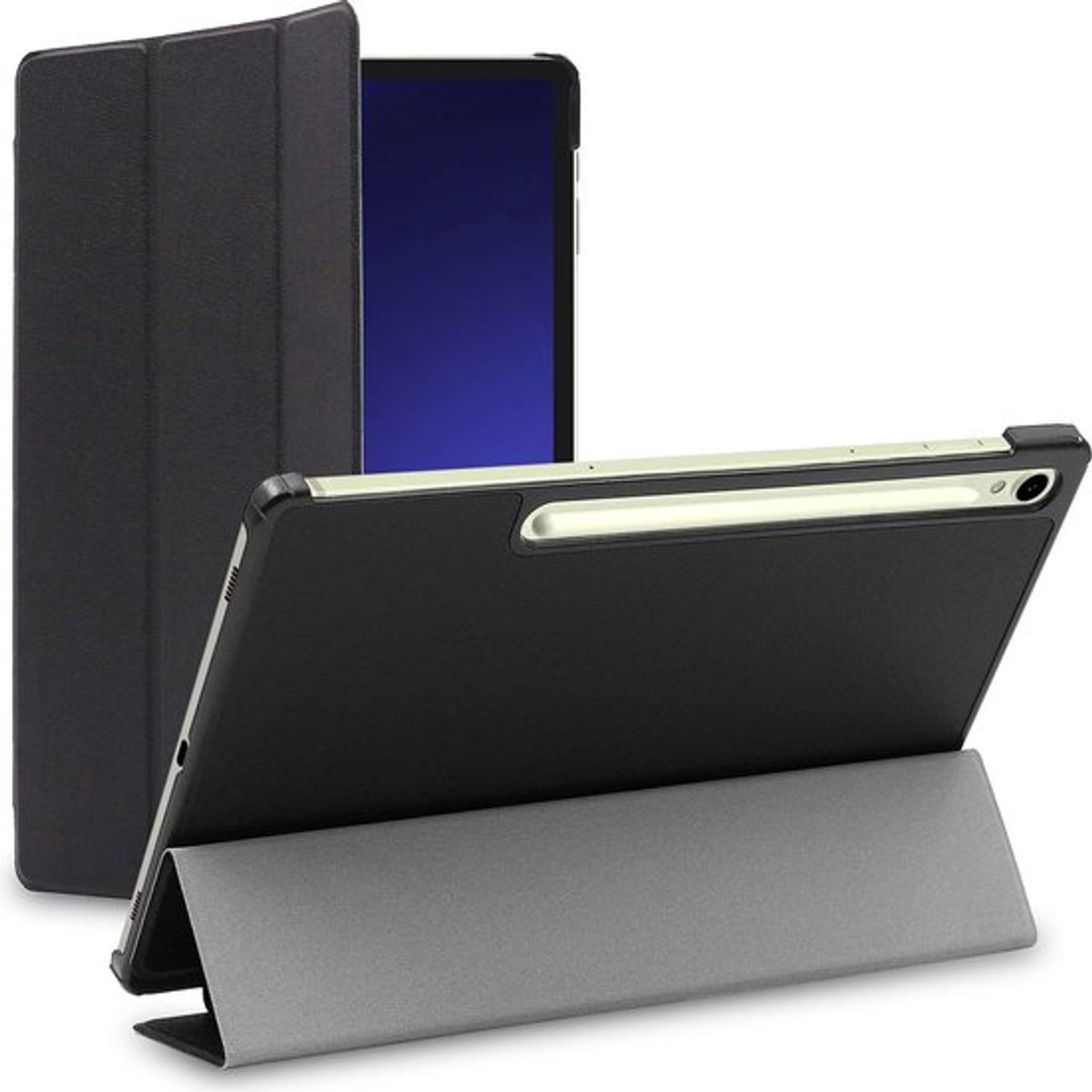 ebestStar - Hoes geschikt voor Samsung Galaxy Tab S9, 5G, Slanke Design PU Lederen Etui, Automatische Slaap/Wake, SmartCase hoesje, Zwart