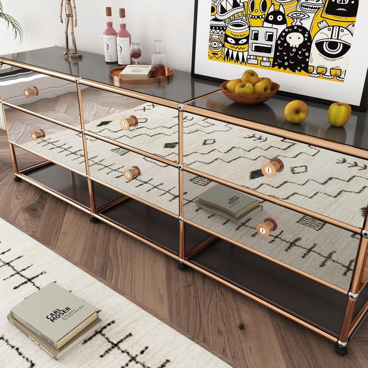 SnelShoppen - LACHEERY Spiegel Effect Plakfolie 40 cm x 700 cm - Waterdichte Vinyl Sticker voor Meubels, Keuken, Badkamer, Wanden, Tafel, Kasten, Stoe