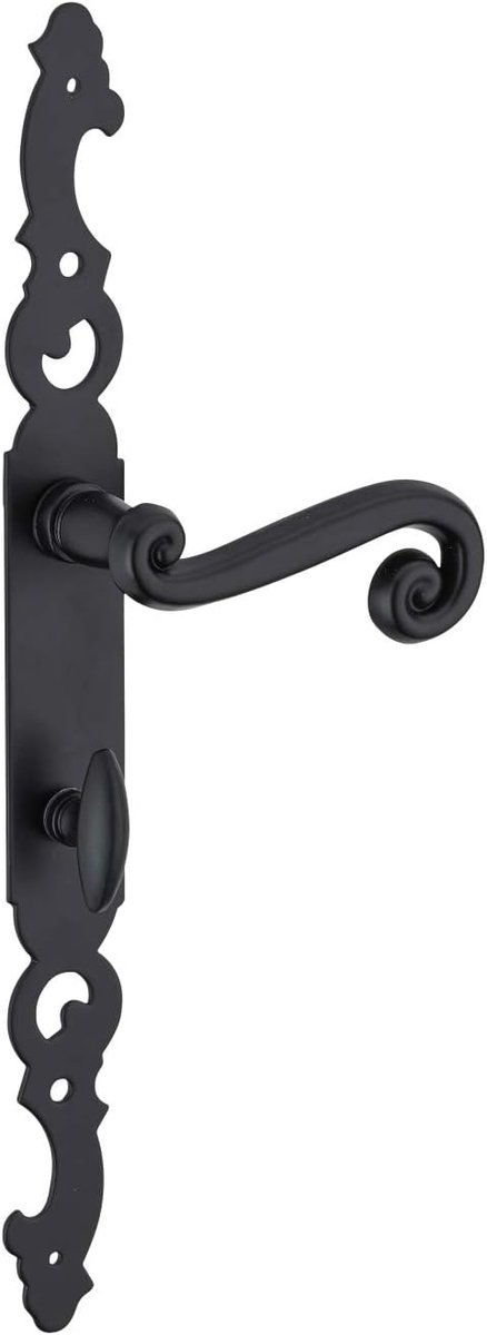 SnelShoppen - Deurklink Kraan Met Vergrendeling Voor Binnendeuren - Stalen Platen, Smeltlegering, 7 mm Vierkant Staal, Bevestigingsafstand 195 mm