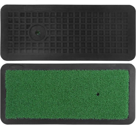 Golf Oefenmat - Kunstgras Pad - Golf Swing Oefenen - Anti-slip Rubberen Basis - 47 x 20 cm - Groen van GOLF — afbeelding 2