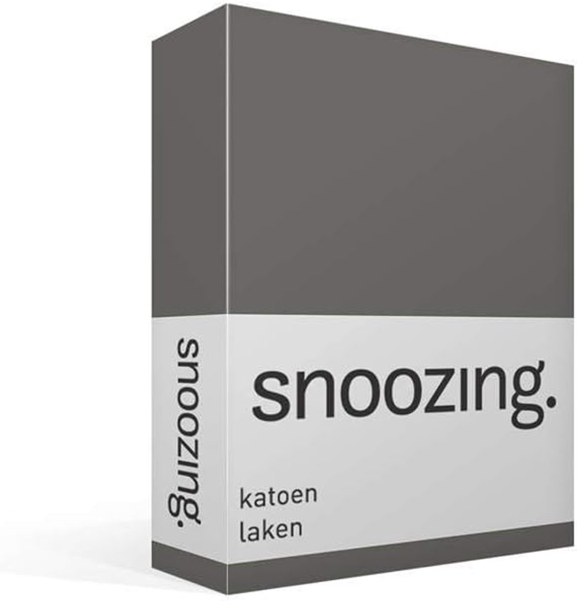 SnelShoppen - Bedlaken - 240x260 cm - Katoen - Antraciet - Ideaal voor Woldekens en Comfortabel Slapen