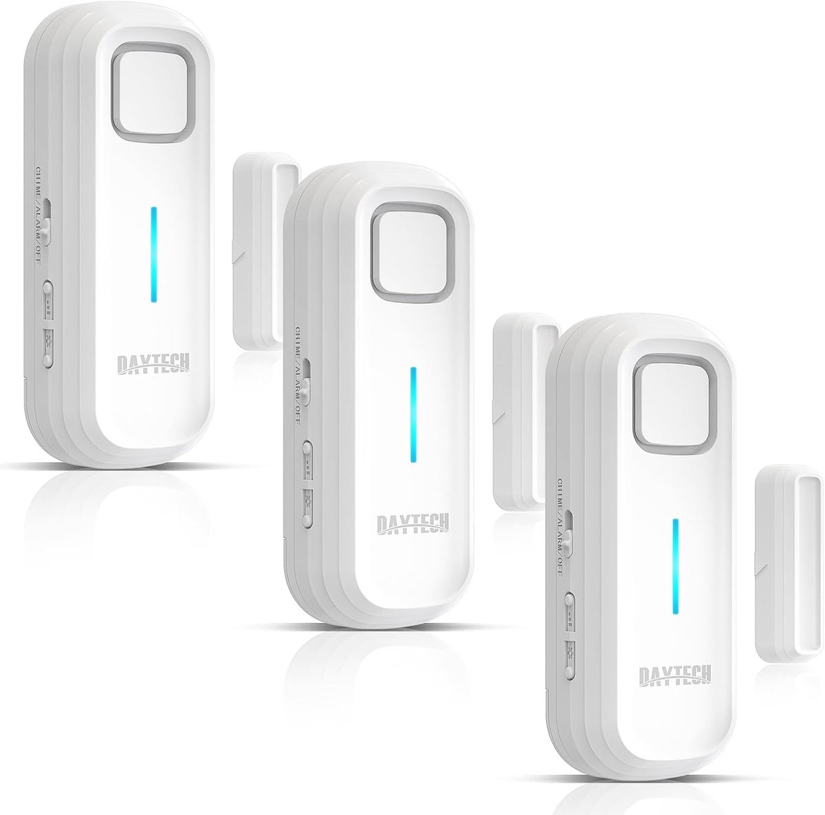 SnelShoppen - 3x Deur- en Raam Alarm Sensor - 120dB Geluidsalarm - Diefstalpreventie voor Thuis, Tuin en Vakantie - Kindveiligheidsalarm