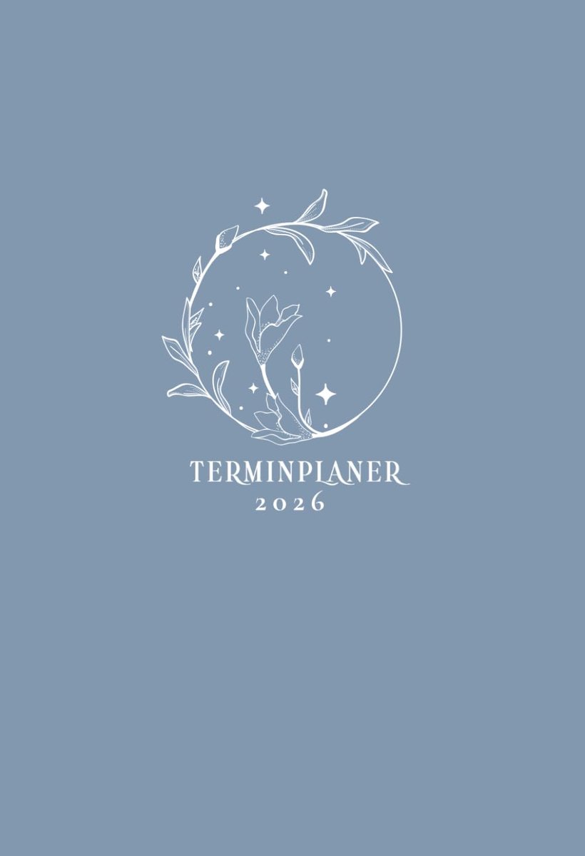 SnelShoppen - Terminplaner 2026 A6 Taschenkalender | Agenda Planer 1 Week op 2 Pagina's | Mini Boek Kalender | Compacte Jaarplanner Boho Blau voor Thu