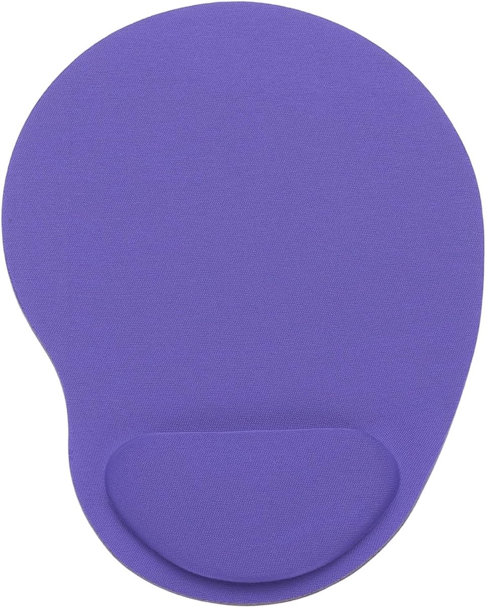 SnelShoppen - Ergonomische Muismat met Polssteun, Gelmuismat van Traagschuim, Antislipbasis, Paars, Perfect voor Kantoor, Computer, Laptop en Thuisgeb