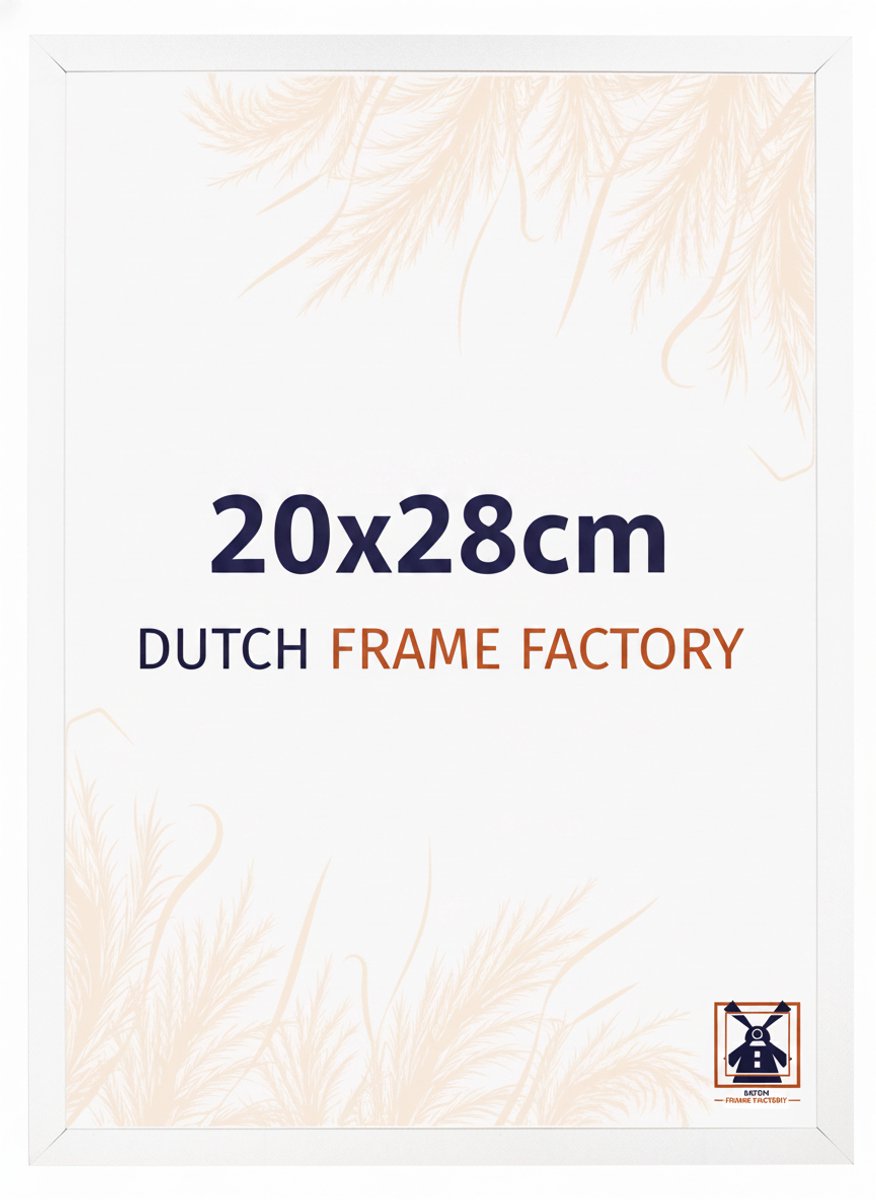 Fotolijst 20x28 cm - MDF - Wit Mat - Benno