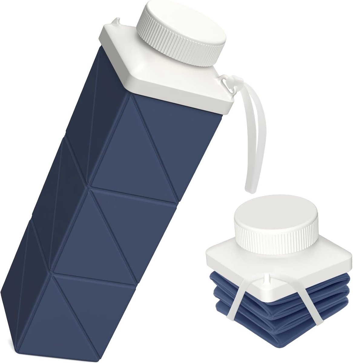 SnelShoppen - Opvouwbare Waterfles 720 ml - Lichtgewicht, Lekvrij en Herbruikbaar - Draagbare Reiswaterfles voor Kamperen, Wandelen, Sport, Yoga, Outd