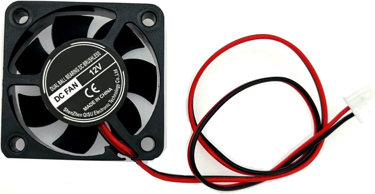 SnelShoppen - Mini Silent Cooling Fan 40x40x10mm 2pin DC 12V, Brushless 4010 Ventilator voor 3D Printer, Geluidsarm en Efficiënt voor Koeling