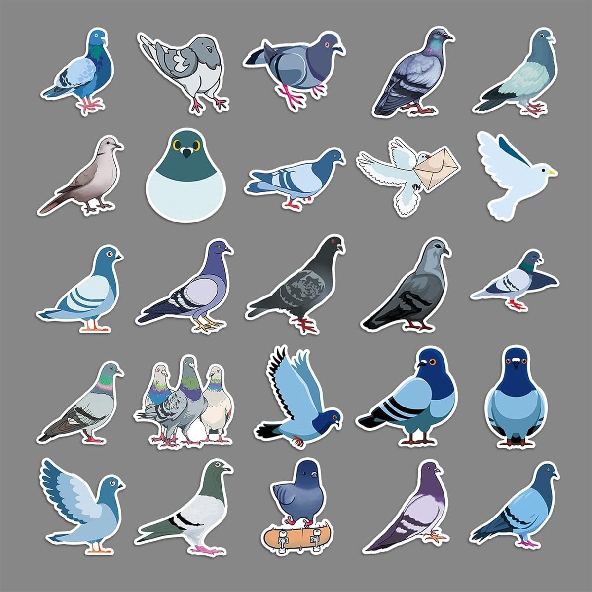 Dierlijke Stickers voor Skateboards - 50 Waterdichte Vinyl Stickers voor Fietsen, Motoren en Laptop Decoratie voor Kinderen en Tieners