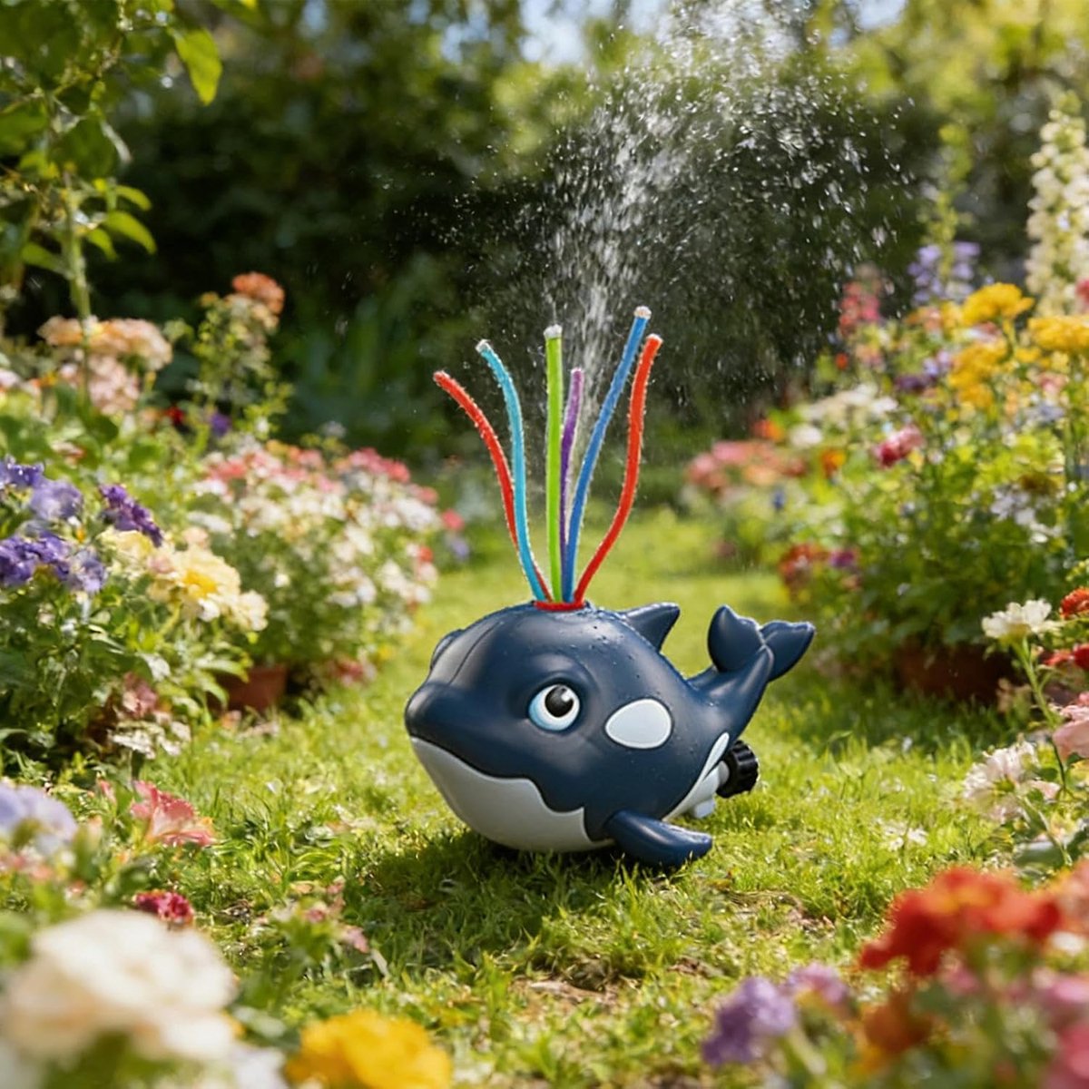 SnelShoppen - Buiten Waterspeelgoed Sproeiers - Cartoon Draaiende Verstelbare Sproeier voor Kinderen - Perfect voor Achtertuin, Tuin, Park, Lente Buit