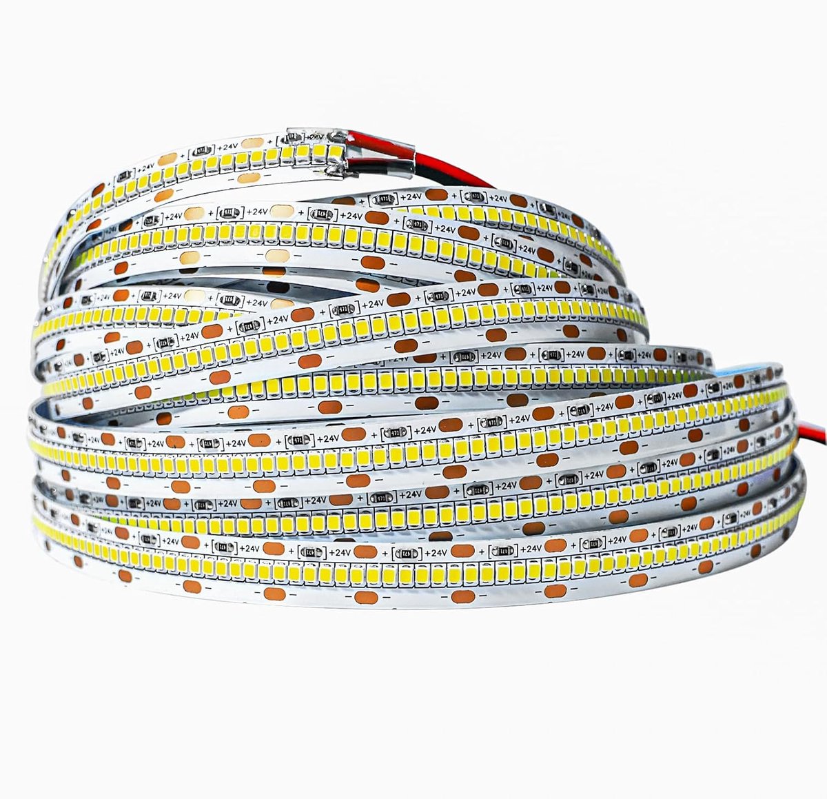 SnelShoppen - LED Strip 24V Super Bright Natuurwit 4000K - 5m SMD 2835 1200 LEDs - IP20 Keuken, Slaapkamer, Tuin, Feestverlichting