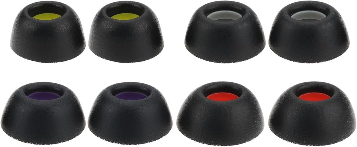 Thijox - 1 Set Memory Foam Oordopjes voor Huawei Freebuds Pro 4, 3, 2 - Zwart - Inclusief XS, S, M, L Maten voor Perfecte Pasvorm