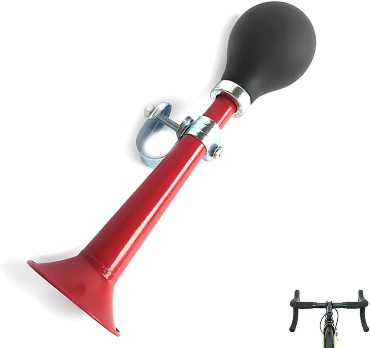 SnelShoppen - Draagbare Retro Fietsluchthoorn, Metalen Fietsclaxon voor Mountainbikes, Strandauto's en Campingvoertuigen - Sterke Geluid, Duurzaam en