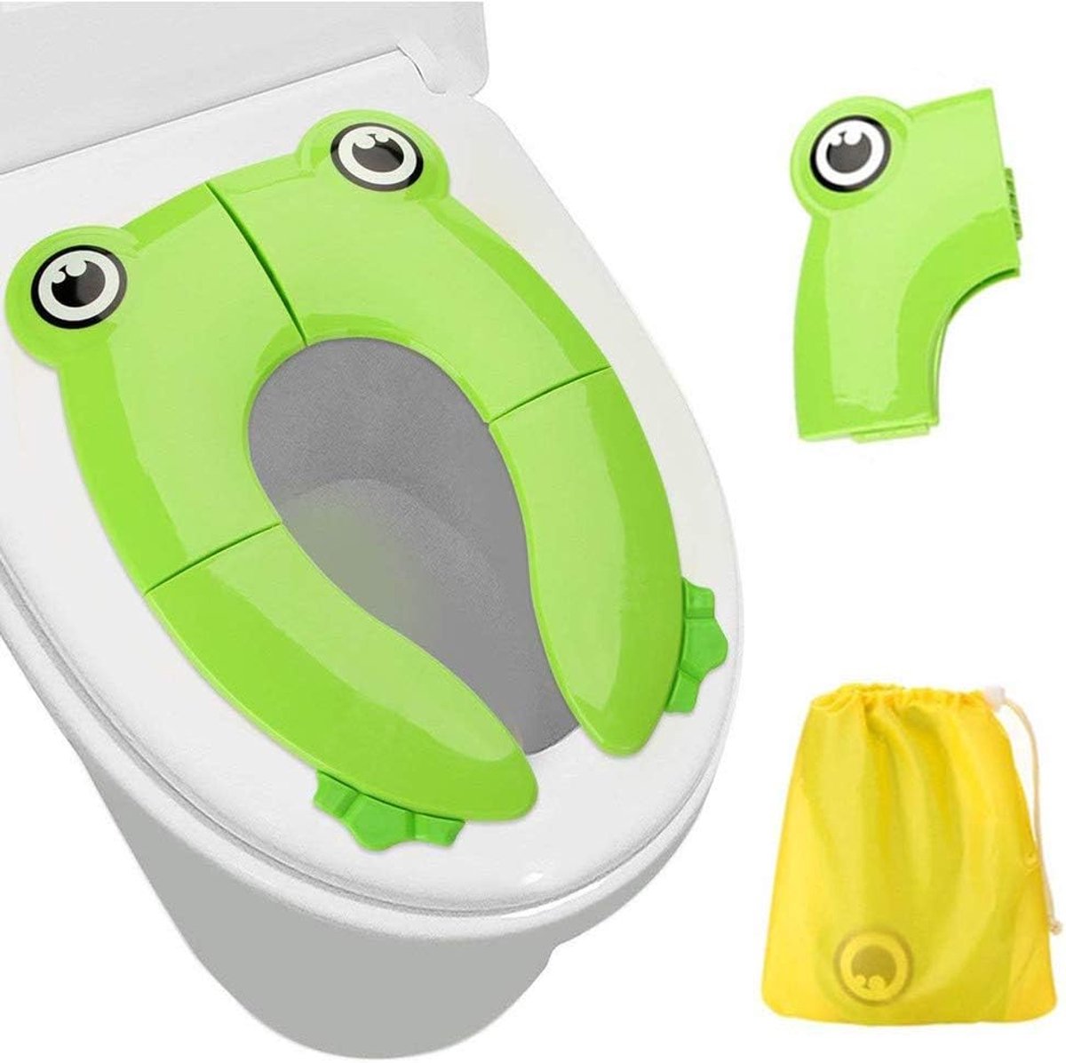 SnelShoppen - Oefen Potty Zitje voor Kinderen - Draagbaar Herbruikbaar Potty Seat Cover Upgrade - Vouwbaar Groot Antislip Deksel met Draagtas voor Bab