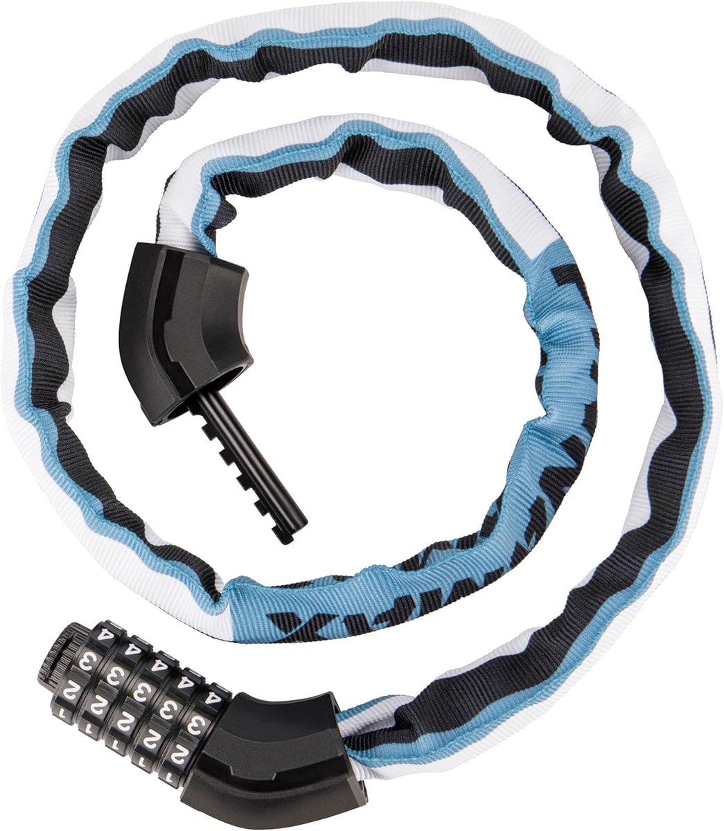 SnelShoppen - Fietsslot 1M - 5 Digit Combinatie Anti-Diefstal Kettingslot, Stevig Sleutelloos Fietsslot voor Fiets, E-Bike, Scooter, Poort