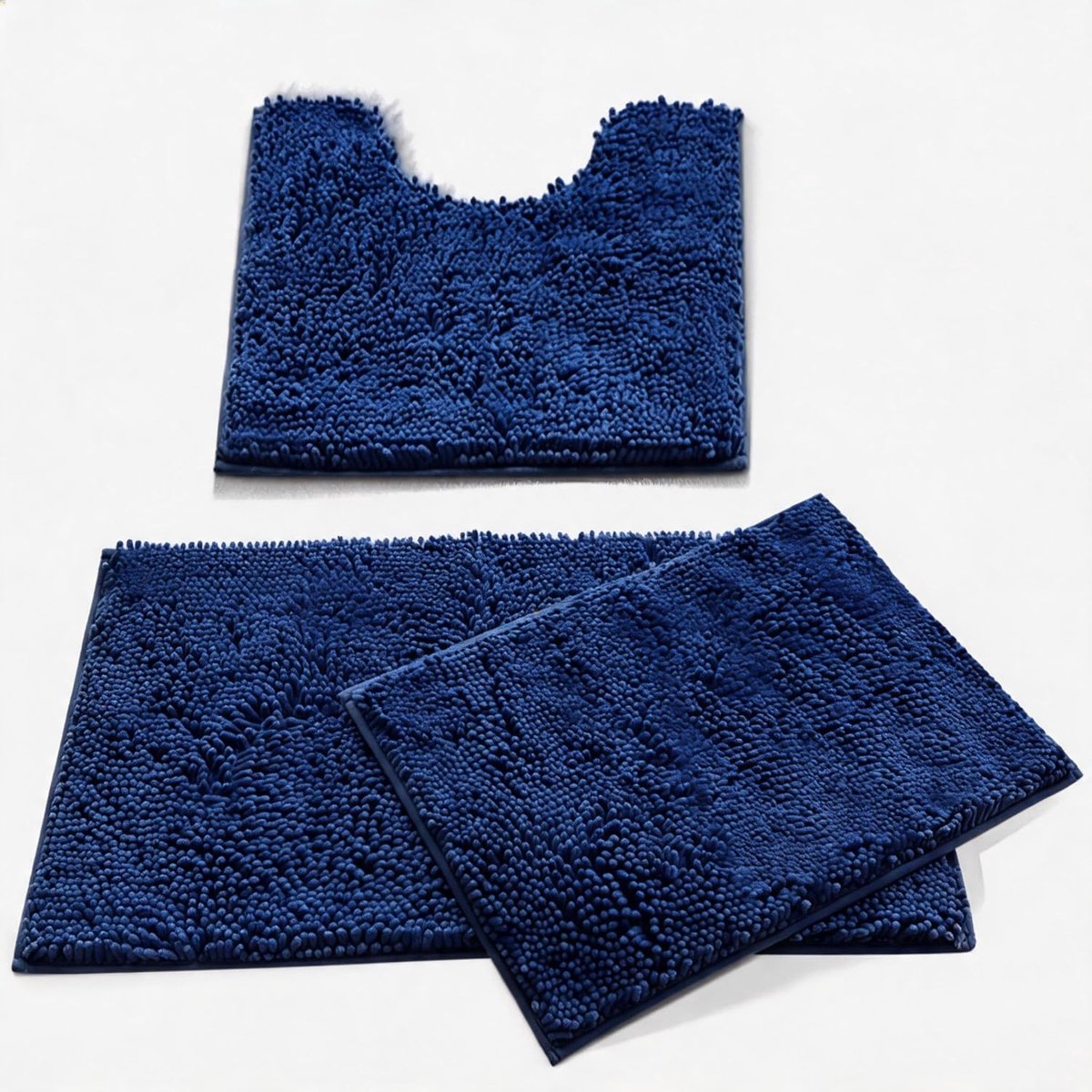 SnelShoppen - MEGAROOM Badmatten Royal Blue - Absorberend, Wasbaar, Anti-slip - Perfect voor Badkamer, Keuken, Douche - Comfortabel en Stijlvol