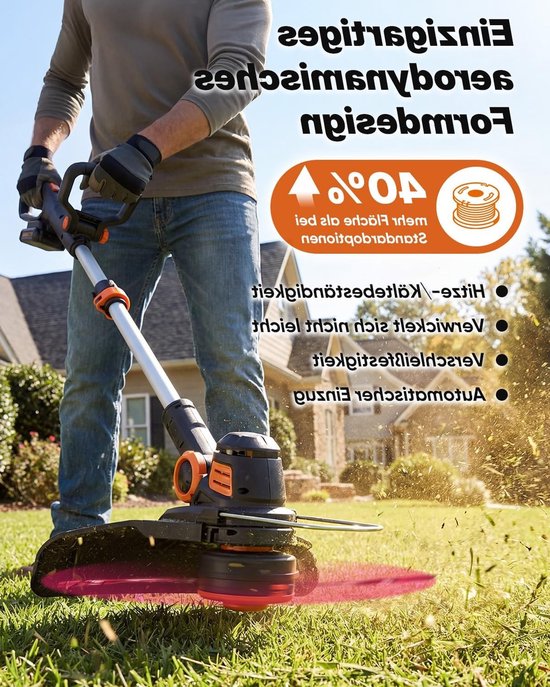 Vervangbare trimmerdraad spoelen voor grasmaaiers, Ø 1.65 mm, 3 m lengte, inclusief 8 spoelen en 2 doppen — afbeelding 5
