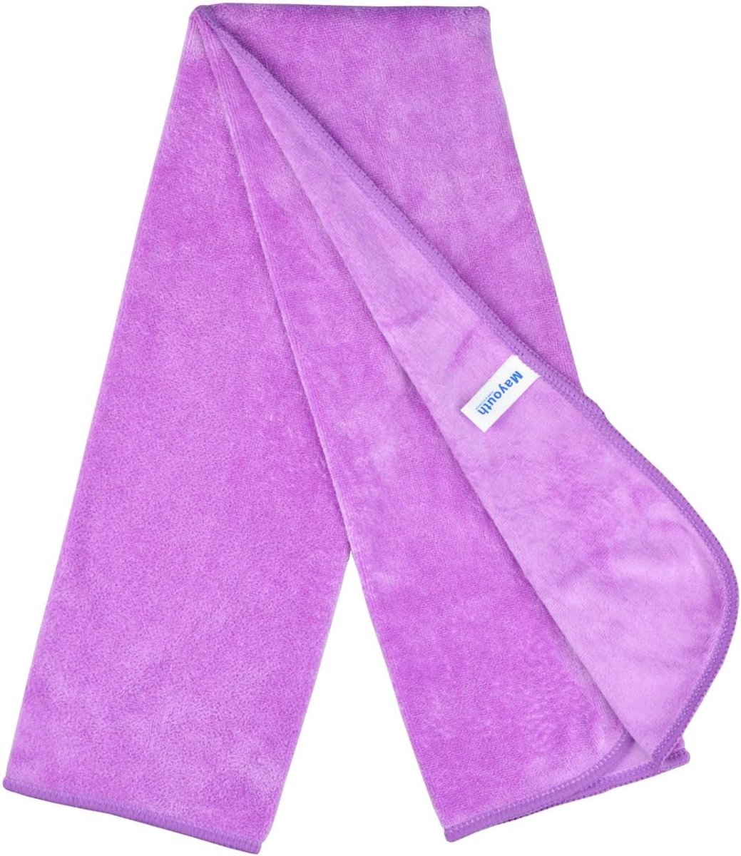 Thijox - Microvezel Sporthanddoeken Sneldrogende Gymhanddoeken - 3 Stuks 40x80 cm Blauw, Paars, Grijs - Absorberende Workout Zweethanddoeken voor Spor