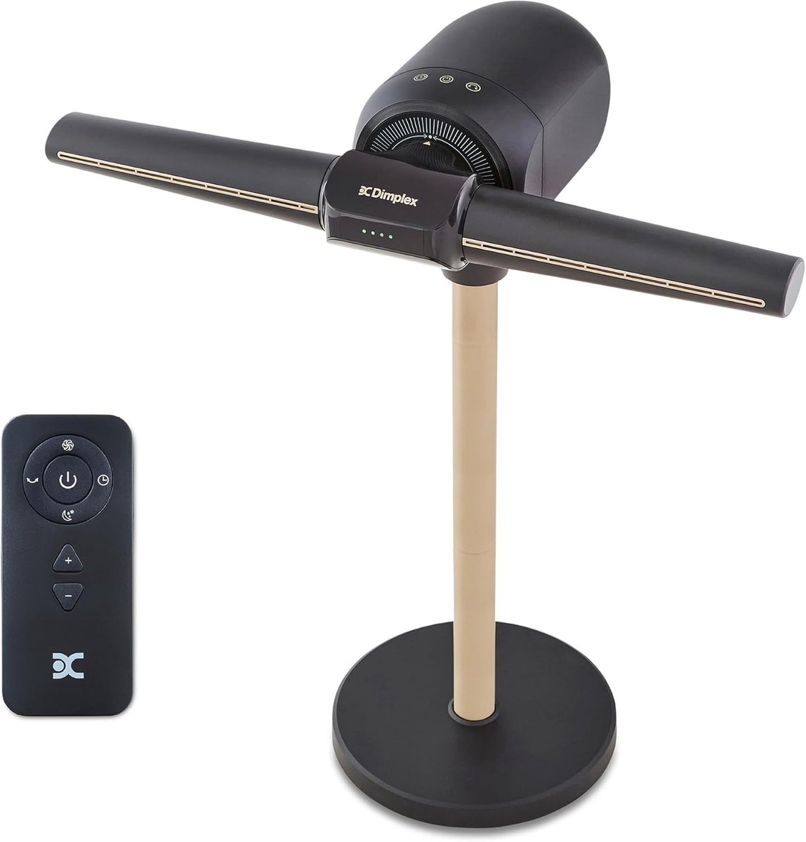 Thijox - Bladloze Tafelventilator FlexBlade, Oscillerend, 90° Kantelbaar, Stil (36dB), Magnetische Afstandsbediening, 5 Snelheden, Timer, Ideaal voor