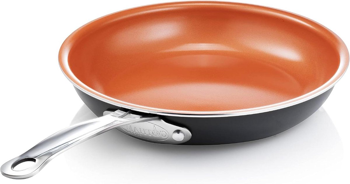 Koekenpan - Koekenpan kopper - Dagelijks koken - Diamant versterkte coating - 24 cm - Koper