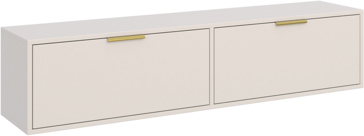 Selsey Vena – TV-hangmeubel met 2 deuren - Zwart - 140cm