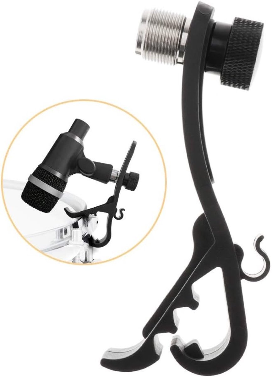 Universele Microfoonclip Bevestigingskit voor Drums - Verstelbare Metalen Montage voor Geluidsopnames en Optredens