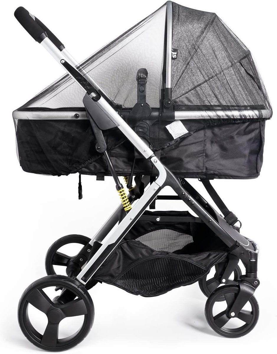 SnelShoppen - Mosquito Net voor Kinderwagen, Universele Insectbescherming voor Buggies en Kinderwagens, Scheurvast, Ideale Bescherming tegen Muggen en