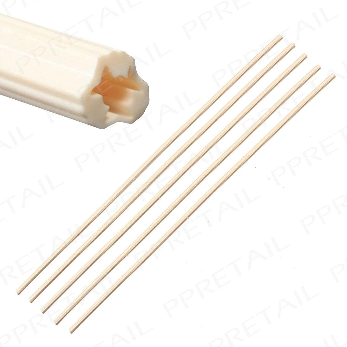 SnelShoppen - PVC-muurpluggen 300 mm, wit - Verpakking van 10 stuks - Ideaal voor DIY, wandbevestiging, en meubelmontage