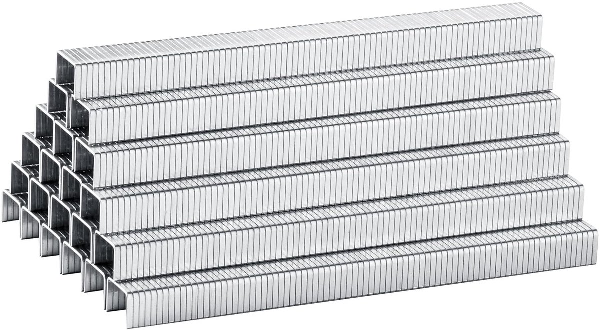 SnelShoppen - T50 Staples 8mm - Type 140, Gegalvaniseerde Spijkers voor Tacker, 20 Gauge, 10.5mm Crown, Ideaal voor Meubels, Stofferen, en Bouwproject