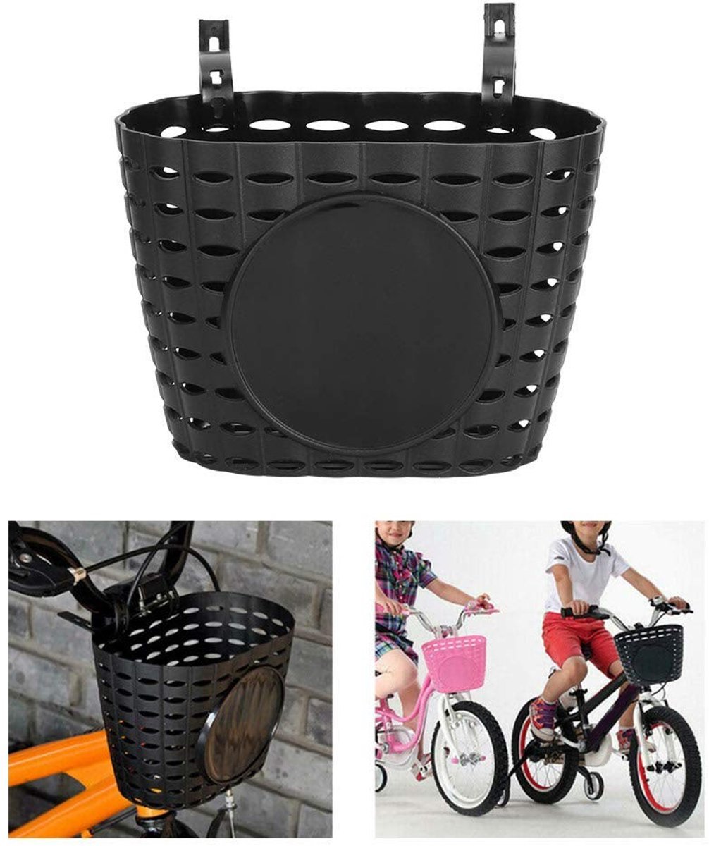 Dailygoods- Kinderfietsmand Hoogwaardige Kunststof - Opbergmand - Hol Ontwerp - Bevestigingsbanden - Slagvast - Slijtvast 21 x 12 x 14 cm - Fietsmandje