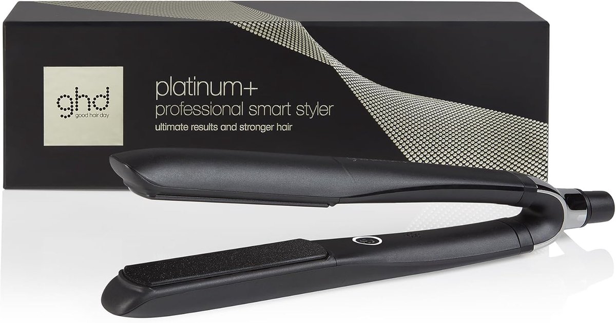 Thijox - Professionele Stijltang Zwart - ghd Platinum+ - Intelligente Haarstyler met Ultra-Zone Technologie - Vermindert Haarbreuk - Glans & Kleurbesc