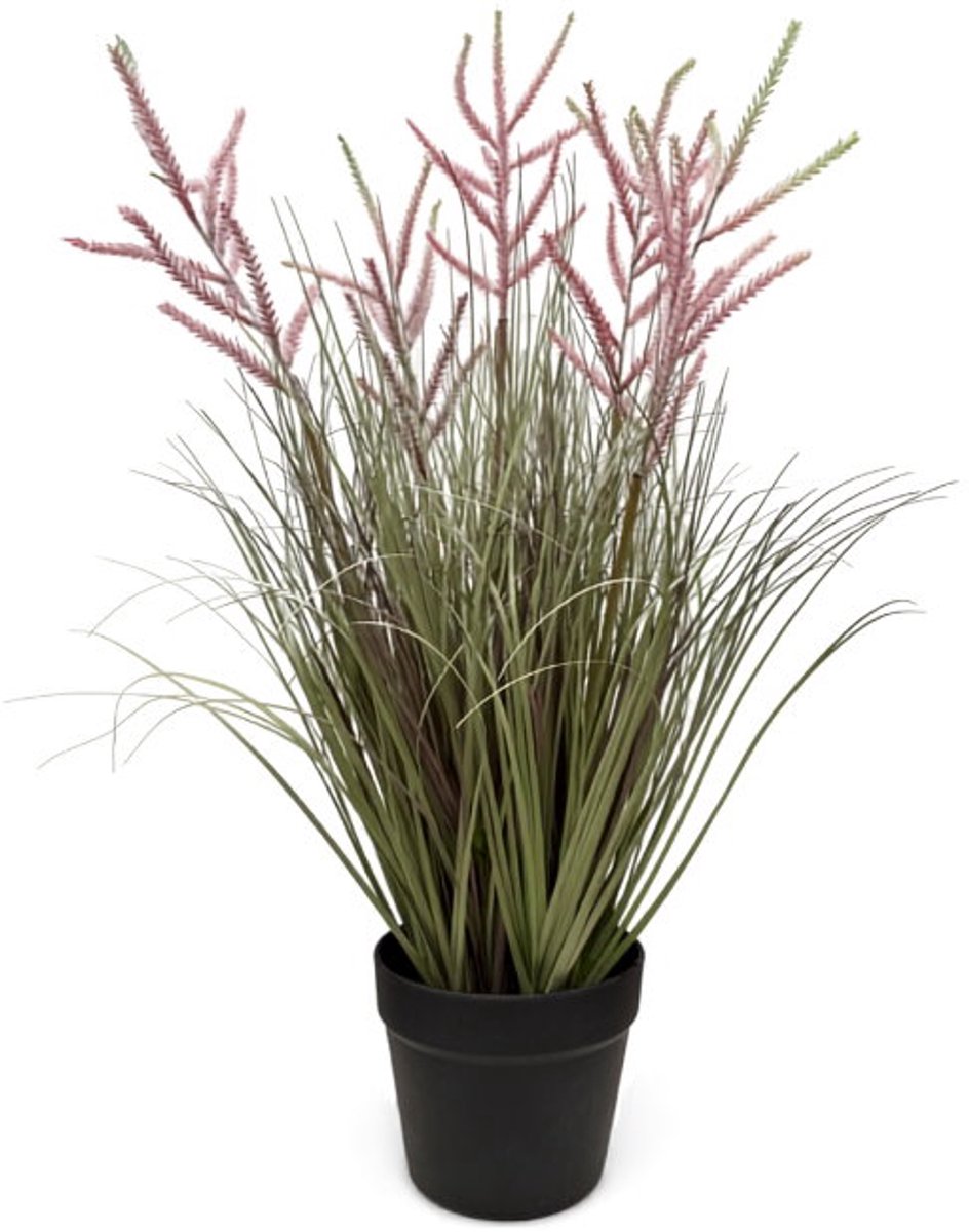 Oosterik Home Dogtail siergras roze H 76 cm kunstplant Oosterik Home onbekend