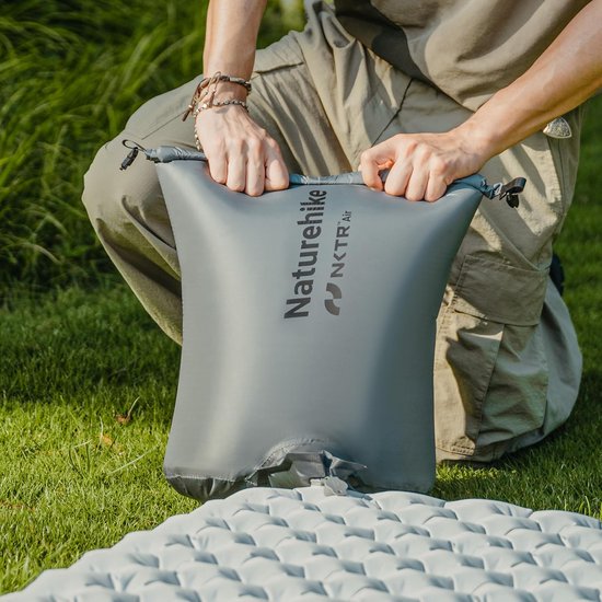 Thijox - Naturehike Pompzak Rol Top Compressie Pompzak voor Slaapmatten, Draagbare Pompzak voor Campingmatten en Opblaasbare Luchtmatrassen, 20D Nylon van Thijox — afbeelding 4