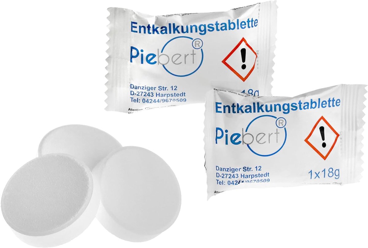 Thijox 30 Ontkalkingstabletten voor Koffieautomaten Universele Kalkoplossing à 18 g Made in Germany Ideaal voor Thuis Kantoor en Horeca
