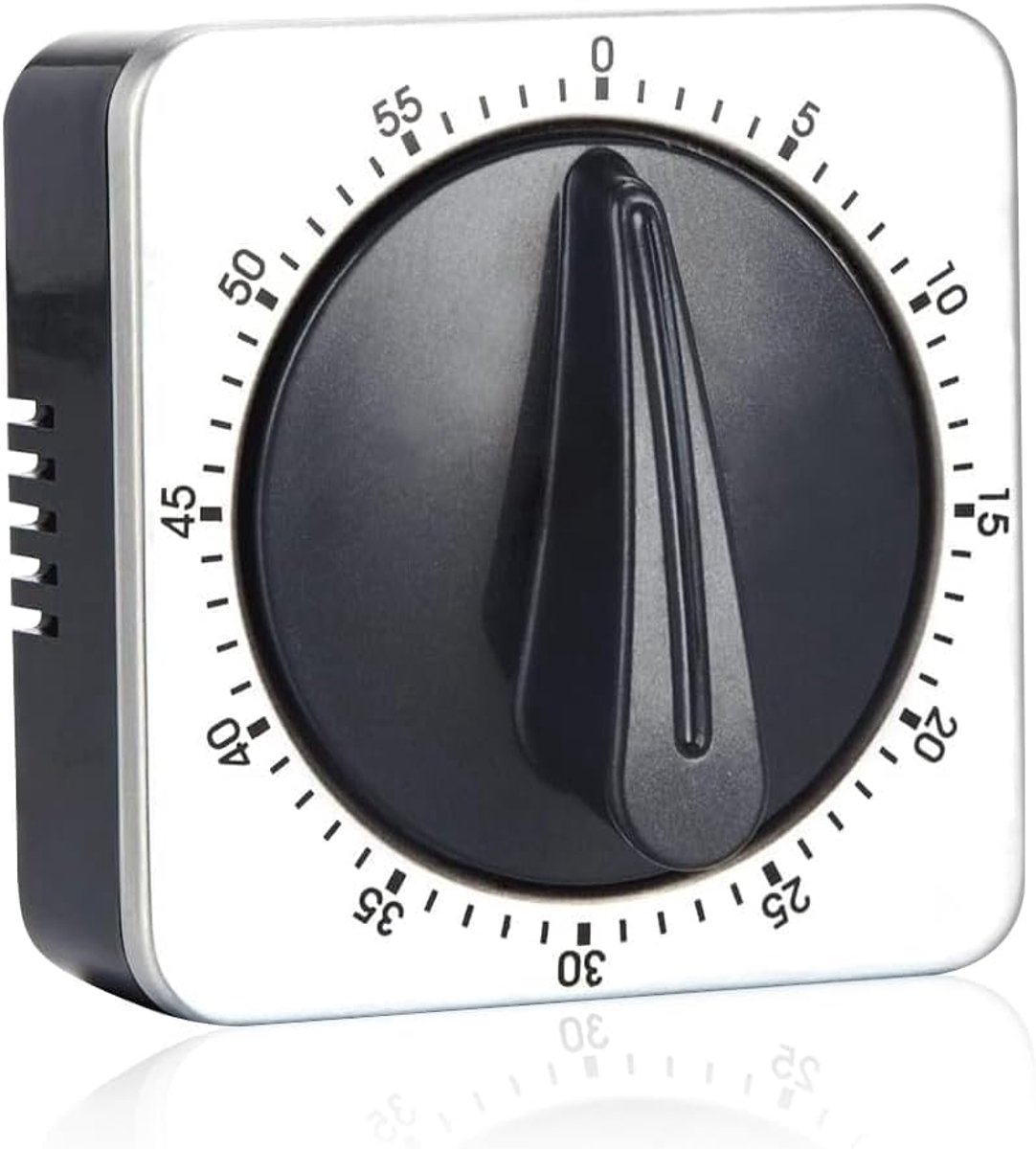 Thijox - Magnetische Keukentimer, Roestvrijstalen 60 Minuten Afteltimer met Luid Alarm, Vierkante Eiertimer voor Bakken, Koken, Keukenaccessoires, Zil