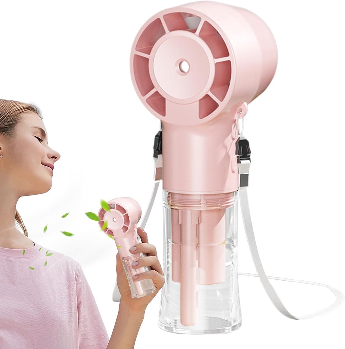 Thijox - Persoonlijke Nekventilator, Oplaadbare Koelventilator voor Draagbare Koeling, Herbruikbare Accessoires voor Warm Weer, Stil, Hoge Capaciteit,