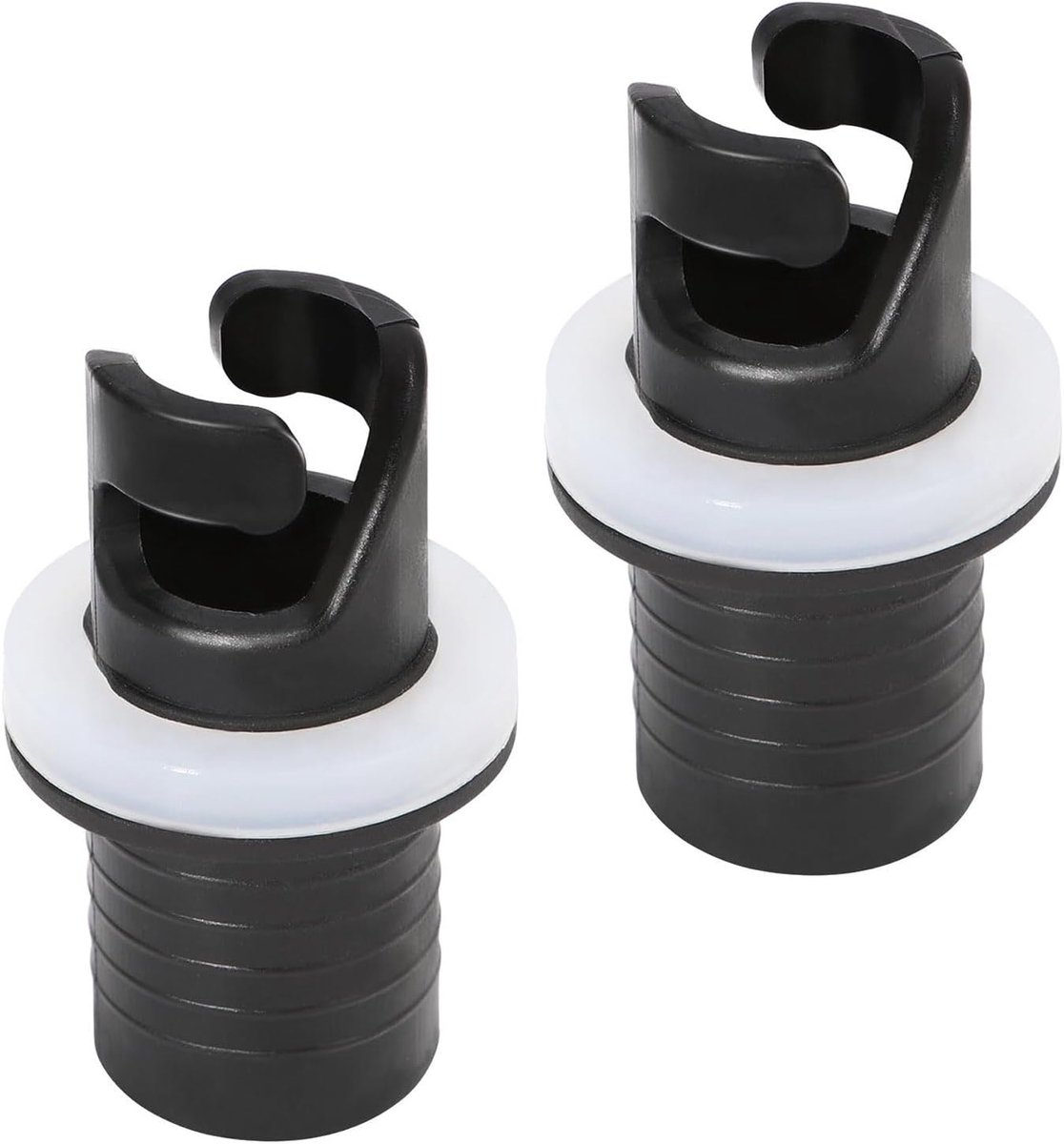 Thijox - Rubberboot Ventieladapter - Zwarte Lekvrije Adapter voor Opblaasbare Boten, Kajak, SUP en Zwembaden - Herbruikbaar en Compatibel met Meeste L