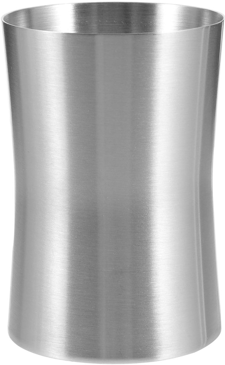 Dailygoods- Mondwaterbeker roestvrij staal - Tandenborstelhouder - Badkamer accessoires - Multifunctionele beker - Eenvoudige reiniging - Mooi en functioneel - Tandenborstelbeker