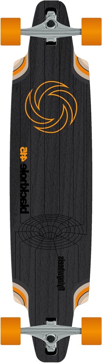 Longboard Skateboard Cruiser Board Stadse Ritten Houten Deck 41.5 Inch Meerkleurig