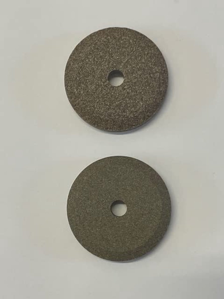 Paar Slijpschijven - Reserveonderdelen - Materiaal Bewerken - Fijne Grove Korrel - Diameter 40 mm - Bruin