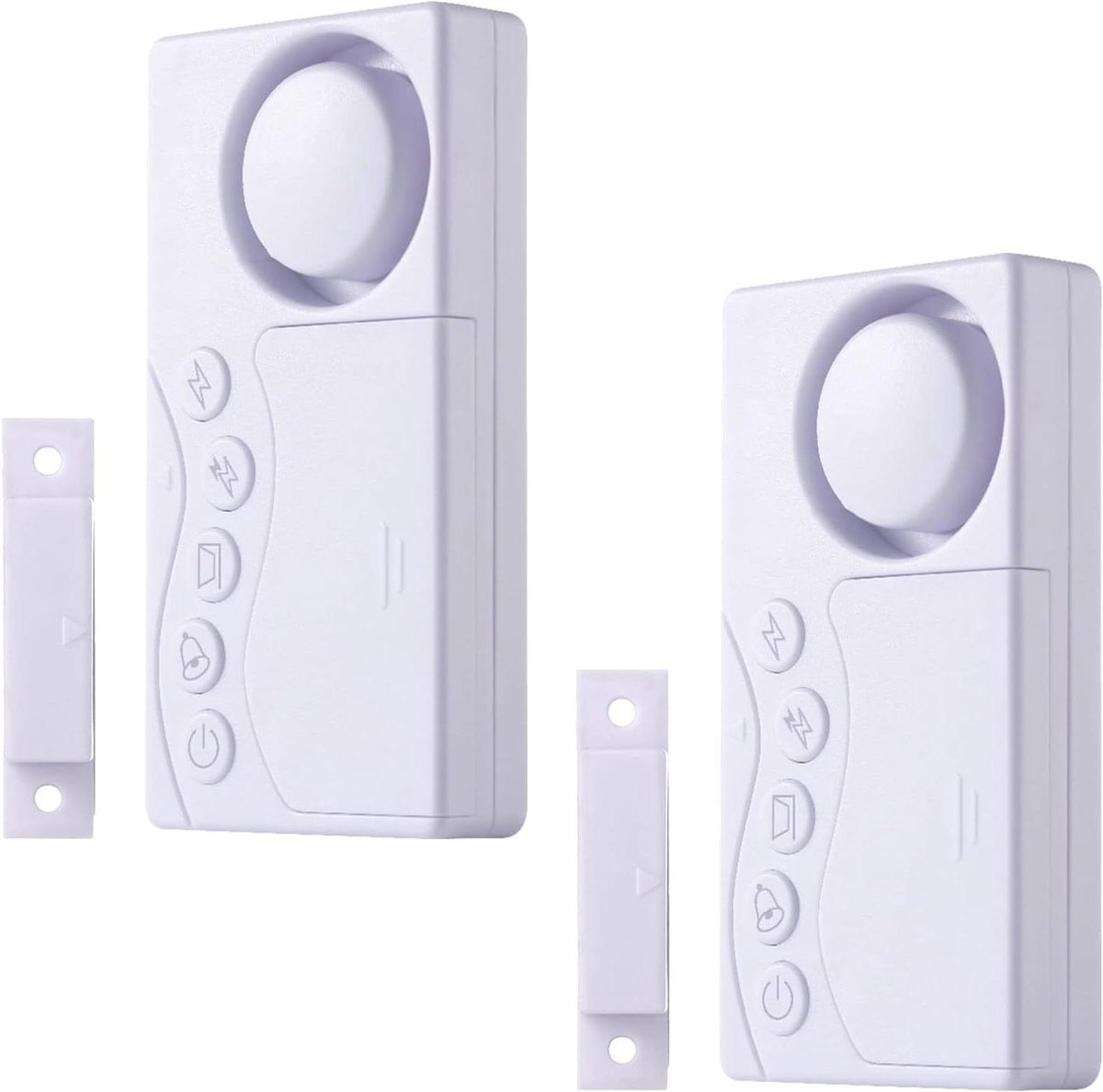 Vriezer Deur Alarm - Koelkast Sensor - Veiligheid Thuis - 4 Modi Instelbaar - 2 Stuks - Wit