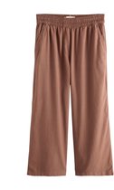 Next - Dames - Culottebroek van een stretch-linnenmix - Tall - Bruin