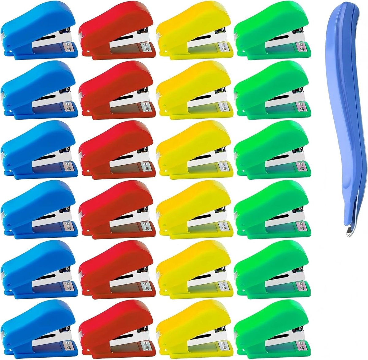 Complete Mini Nietjes Set met 49 Onderdelen, Inclusief Nietjes en Puller - Compact en Multifunctioneel voor Thuis, Kantoor en Schoolgebruik