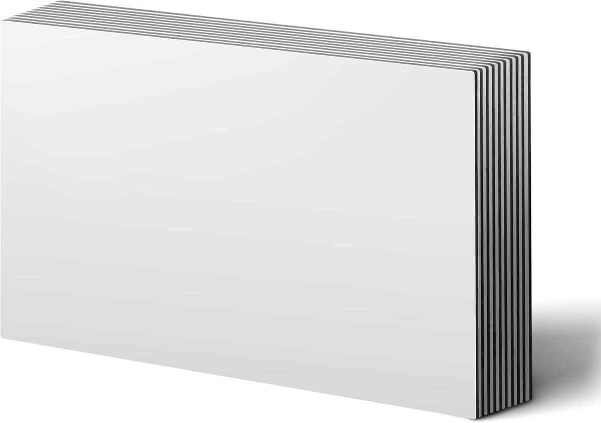 Herbruikbare en Wasbare Magnetische Drooguitwisbare Vellen - 6 Stuks 5.9" x 8.3" voor Koelkast, Bureau en DIY Projecten, Kleur Wit