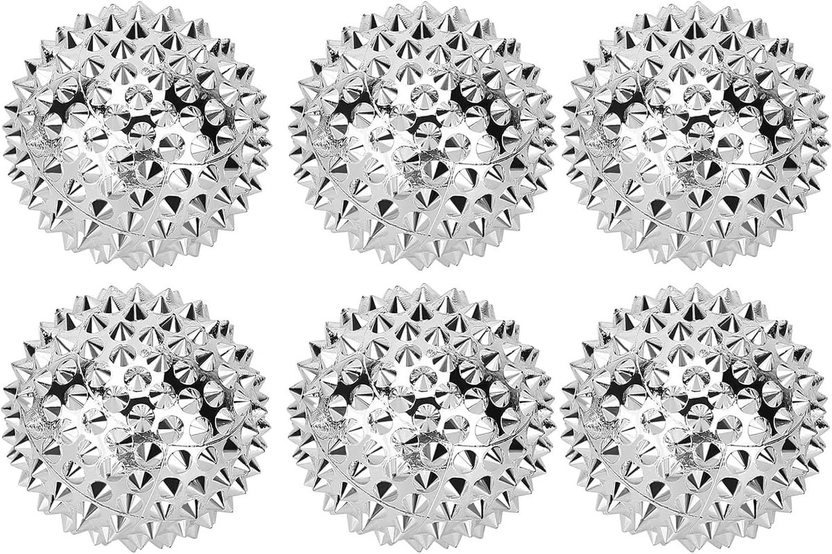 Set van 6 Magnetische Massageballen voor Acupunctuur, Stressverlichting en Ontspanning