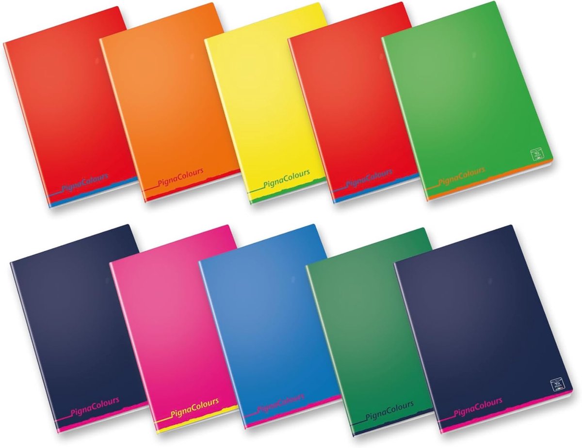 Thijox - Verpakking met 10 Maxi Schriften A5 Kleurrijk 02308754F voor School, Kantoor en Creatief Gebruik - Hoogwaardige Kwaliteit, Perfect voor Kinde