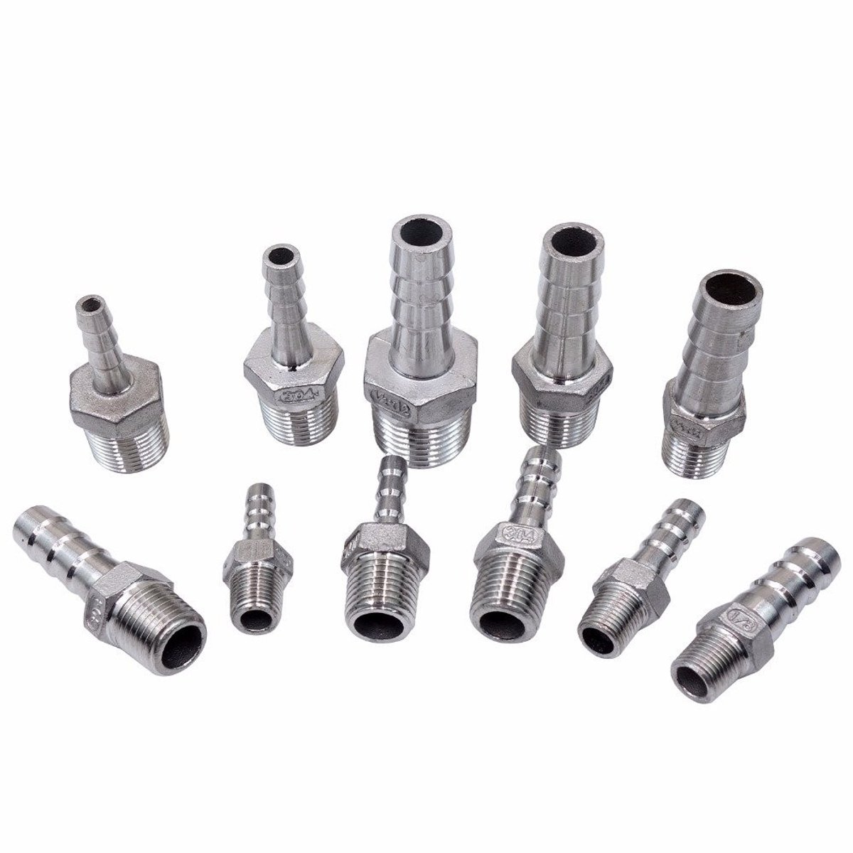 Dailygoods- Draadslang Connector - Roestvrij Staal - Weerhaakstaart - 15mm Slangstaart - Lange Levensduur - Eenvoudige Montage - Slangconnector