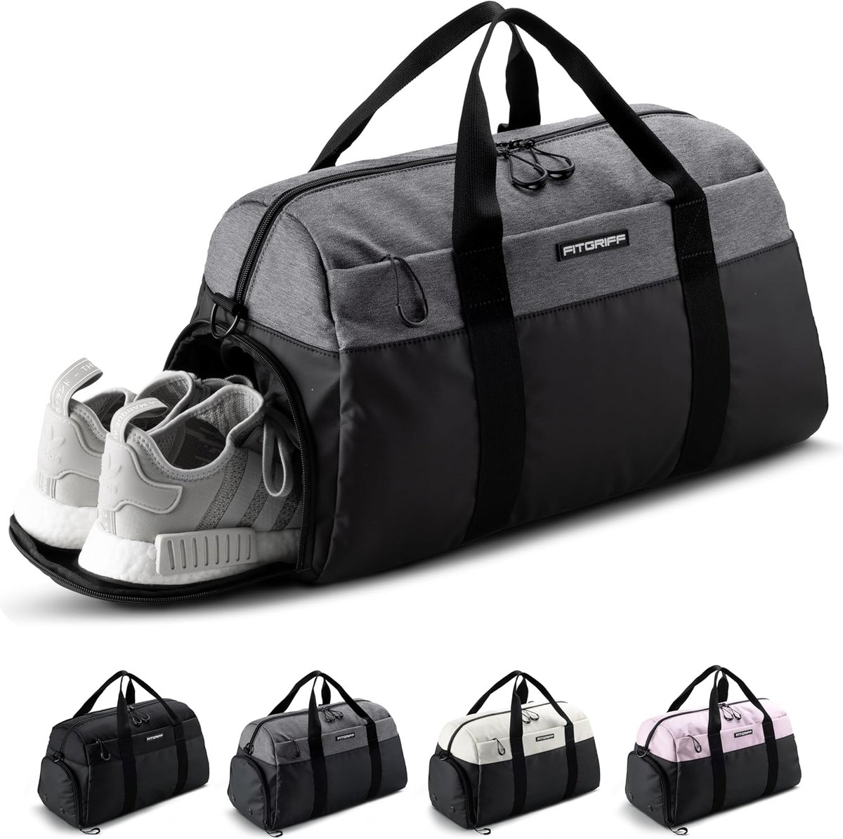SnelShoppen - Sporttas en Reistas V2 voor Dames en Heren - Met Schoenenvak en Nat Vak - Ideaal voor Sport, Fitness en Reizen - Trainingstas, Gymtas in