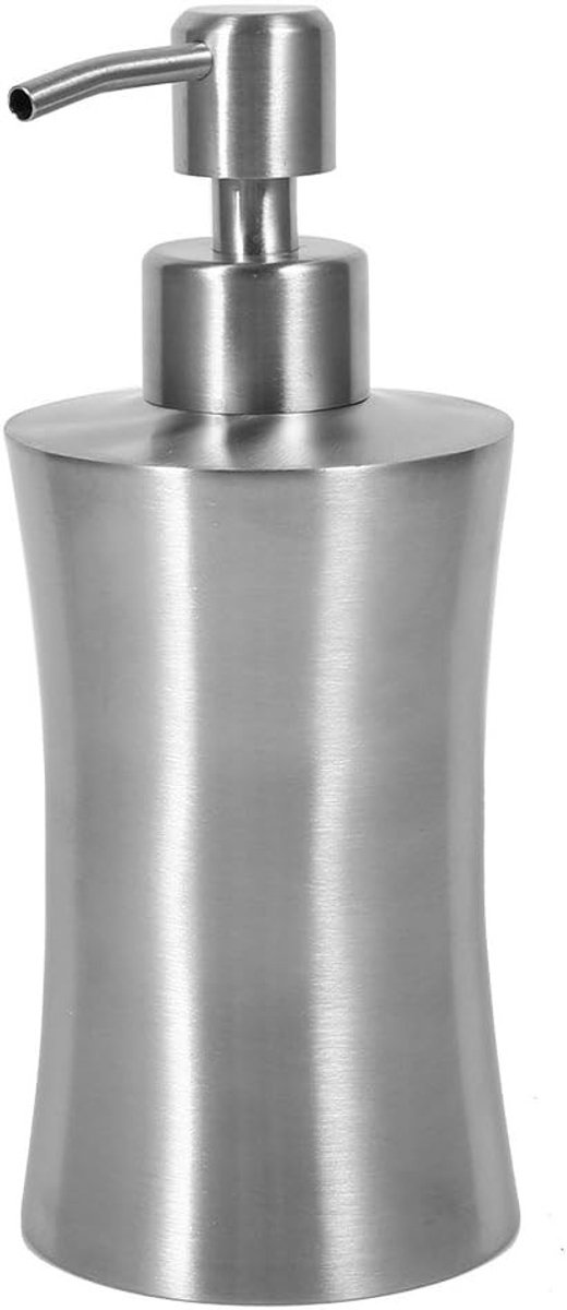 Verchroomde douchepomp voor zeep en lotion, 250ml vloeibare dispenser voor keuken en badkamer, ideaal voor aanrecht en wastafel.