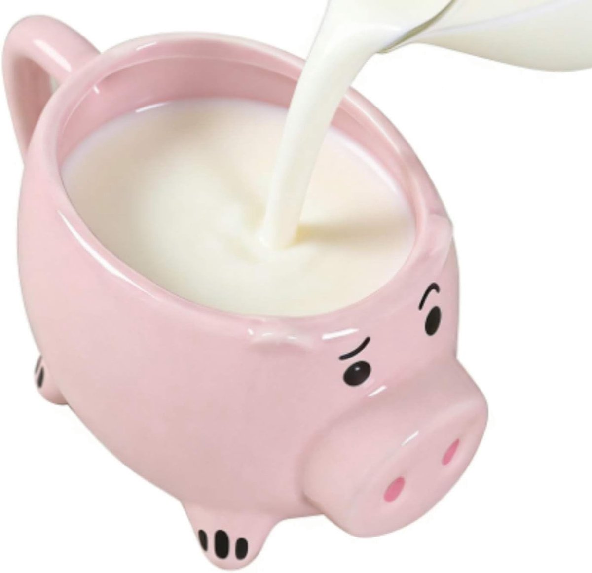 Schattige keramische koffiemok met 3D varkensontwerp, brede opening, ideaal voor thee en koffie, perfect voor elke gelegenheid
